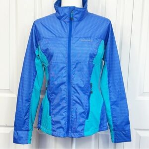 Avalanche Blue & Turquoise Weather Shield Waterproof Shell Jacket Medium